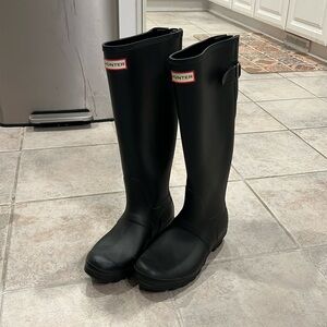 Tall hunter rain boots